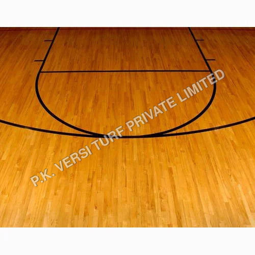 Brown Basketball Court Wooden Flooring