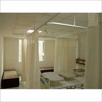 Hospital Cubicle Curtain Track - Aluminum 10mm , White Powder Coated Finish For Durable And Hygienic Installation With Smooth Operation