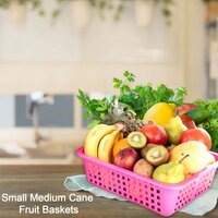 PLASTIC SMALL SIZE CANE FRUIT BASKETS (2481)