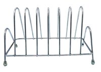 STAINLESS STEEL SQUARE PLATE RACK STAND HOLDER FOR KITCHEN (2135)