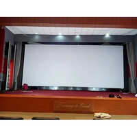 Cyclorama Projection Screen - Color: White And Brown