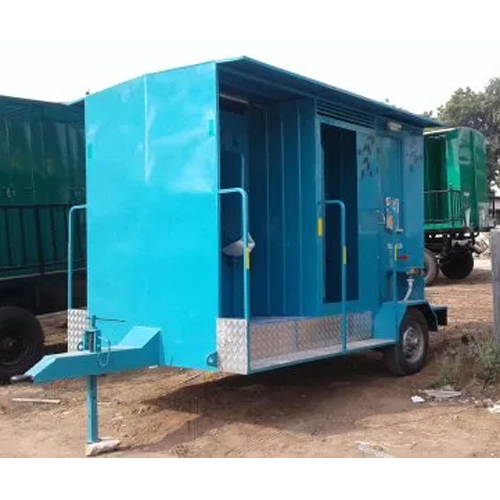 Blue 4 Seater Mobile Toilet Van