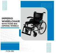 IMPERIO WHEELCHAIR WITH FIXED BIG WHEELS P.C.NO.2912 (Spoke Wheels)