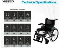 IMPERIO WHEELCHAIR WITH FIXED BIG WHEELS P.C.NO.2912 (Spoke Wheels)