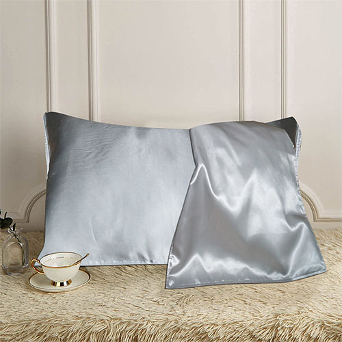 Mulberry Silk Pillow Cover - Color: Silver