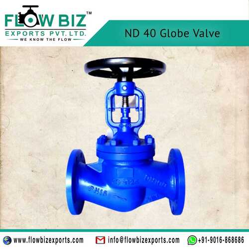 Blue Nd 40 Globe Valve