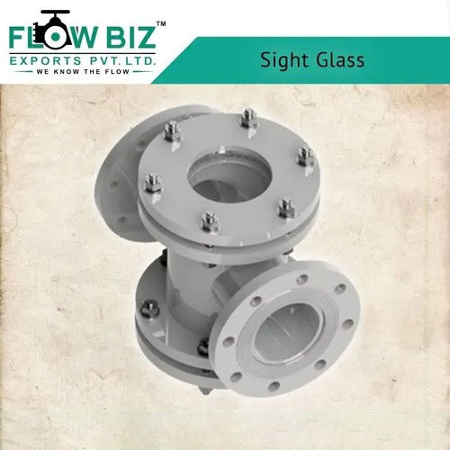 Grey Fabricated Double Window Sight Glass