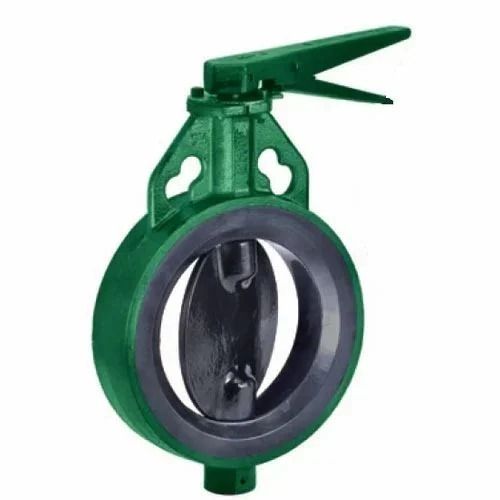 Green Pn10 L T Aqua Seal Lever Operated Butterfly Valve