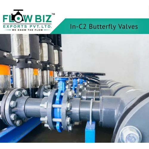 Grey Hand Operated Butterfly Valve