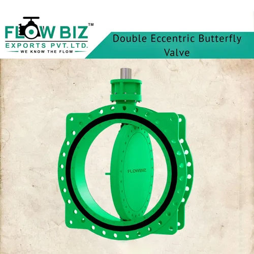 Green Double Eccentric Butterfly Valve