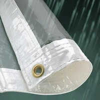 Transparent Hdpe Tarpaulin Sheet - Hdpe Material, Waterproof, Different Sizes Available | Transparent, Standard Design, Ideal For Camp Tent Covering