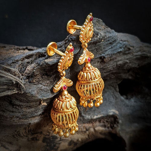 Golden Imitation Earrings