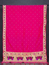 Weaving Zari Work with Tassels Dupatta