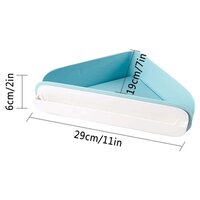BATHROOM SHELVES BATHROOM SHELF WALL-MOUNTED SHELF TRIANGLE STORAGE RACK FOR BATHROOM SHOWER ROOM (4059)