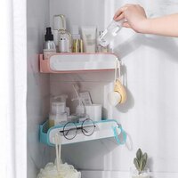 BATHROOM SHELVES BATHROOM SHELF WALL-MOUNTED SHELF TRIANGLE STORAGE RACK FOR BATHROOM SHOWER ROOM (4059)