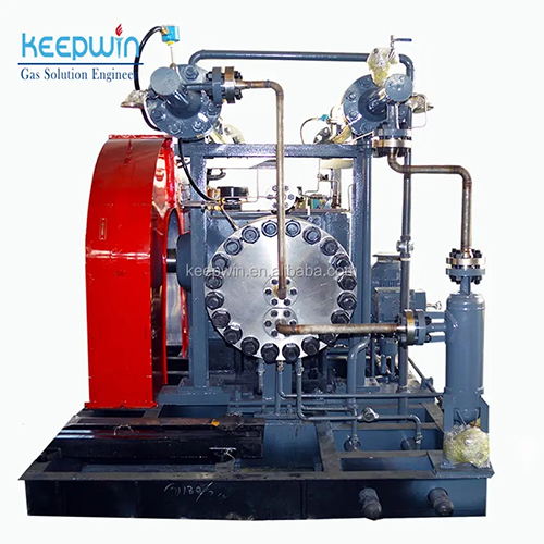 Blue 1000Nm3 H Cng Lng Lpg Booster Compressor Safety Without Leakage Tetrafluoroethylene Gas 200Bar Diaphragm Gas Compressor