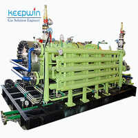 Diaphragm Hydrogen Compressor - 10000x6000x3000mm | Oil-free, Stationary, 200bar Capacity, Green, 1-year Warranty
