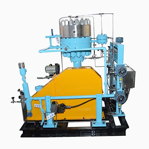 Blue & Yellow 80 Nm3 Min High Pressure High Quality Best Price L Type Diaphragm Compressor