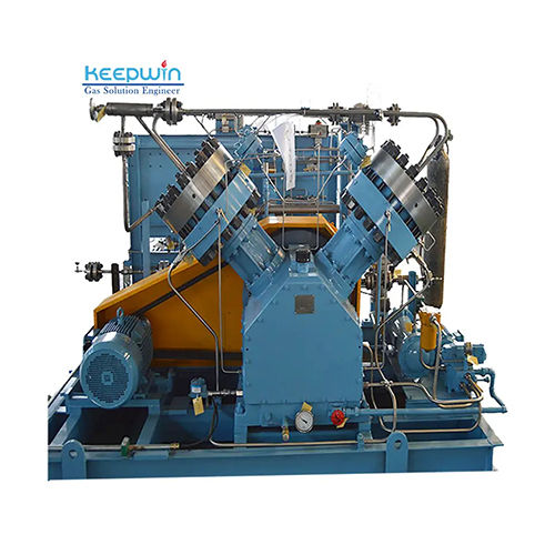 Blue 20Nm3 30Nm3 50Nm3 Flow Rate 200Bar Cylinder Filling Oxygen Gas Booster Diaphragm Compressor