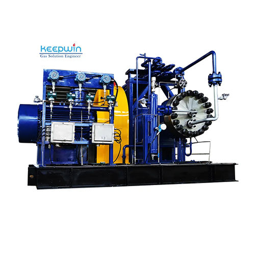 Blue Chlorine Gas Compressor Supplier Oil Free High Pressure 450 Bar Hydrogen Booster Compressor