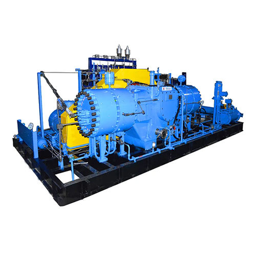 Blue & Yellow Nitrogen Helium Gas Booster Compressor High Pressure Gas Compressor 200Bar Gas Pump