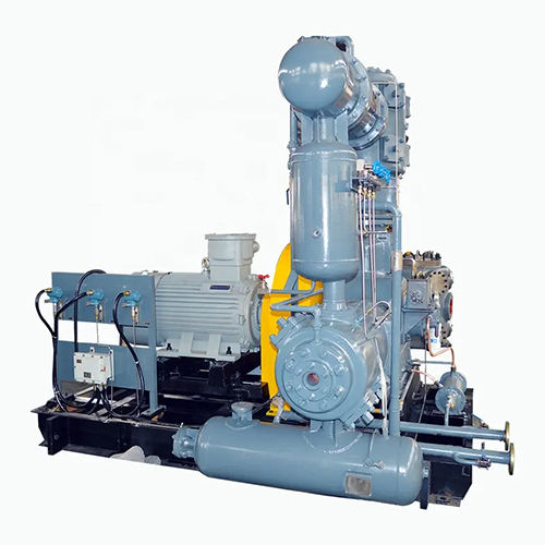 Gray 6bar Discharge Pressure 75kw 10m3min Reciprocating Piston Natural Gas Compressor