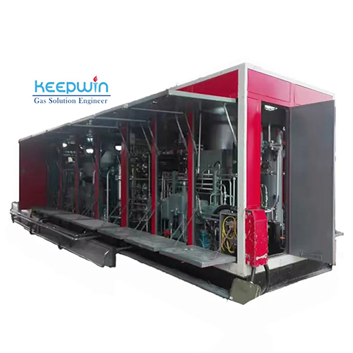 Truck mounted vehicle portable type Automobile hydrogenation station 266Nm3 High Pressure Hydrogen Compressors