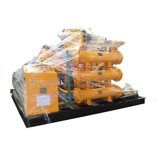 Yellow 8M3Min 4.0 Mpa Oil Free High Pressure Pet Reciprocating Piston Air Compressor With Pressure Tank