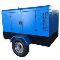 Black & Blue 58kw 80hp 7m3min 7bar Screw Compressor Portable Diesel Engine Compressor