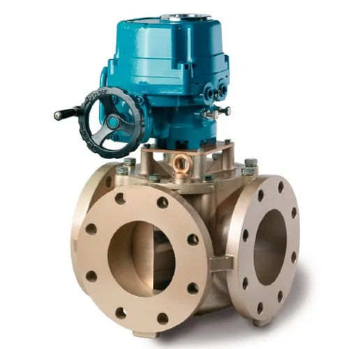 Green-Beige Cast Iron Temperature Control Valve