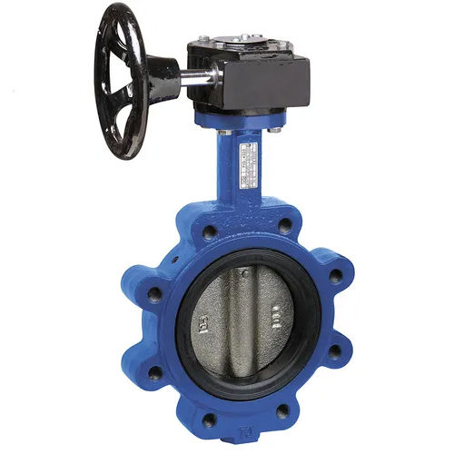 Blue-Black Mild Steel Butterfly Valve