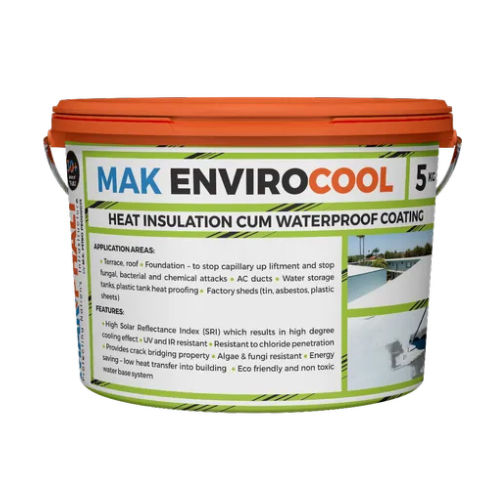 Mak Enviro Cool Heat Insulation And Waterproofing Coating Thickness: 500 Microns (In Two Coats) Meter