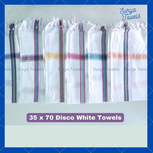 Cotton Gamcha 35x70 200g Disco White Towels