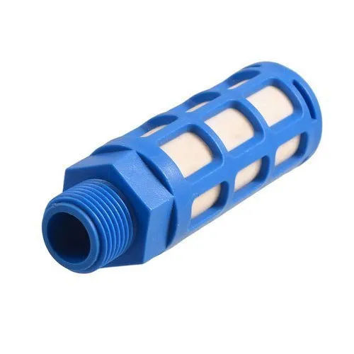 Blue Pneumatic Muffler Silencer