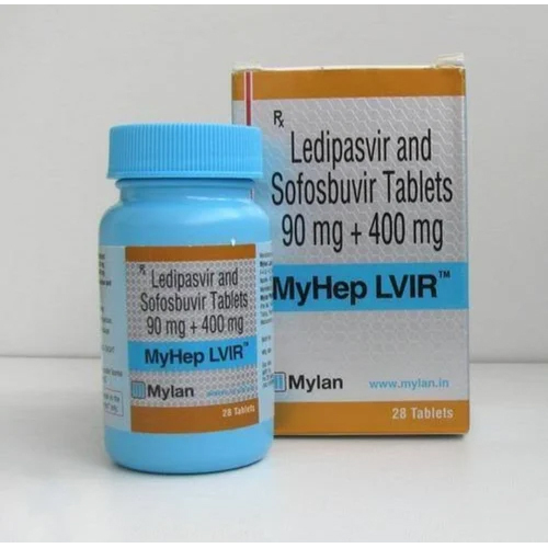 Myhep Lvir Ledipasvir And Sofosbuvir Tablets Keep Dry & Cool Place