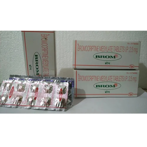 Bromocriptine Tablet - 2.5 MG Dose | Reliable Quality, Dry & Cool Storage, Therapeutic Efficacy