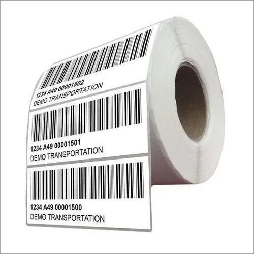 Chromo Paper Printed Barcode Label