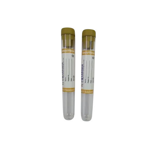 Transparent-yellow Plastic Vacuum Blood Collection Tubes