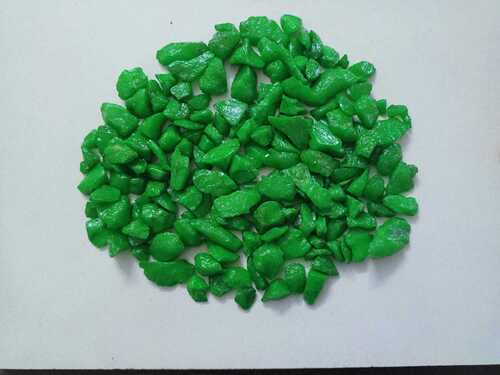 Perot green color coated aggregate stone for sale India Price per ton bulk sale producat loos packing