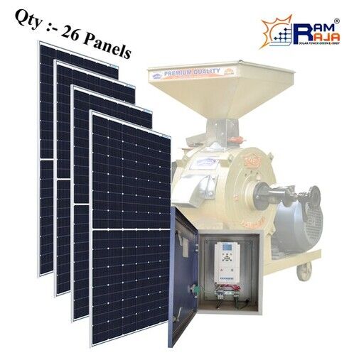 10 HP Solar Atta Chakki System