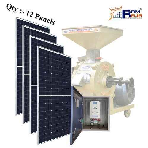 5 HP Solar Atta Chakki System