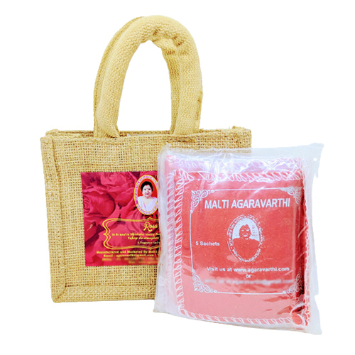 Rosa Fragrance Jute Bag