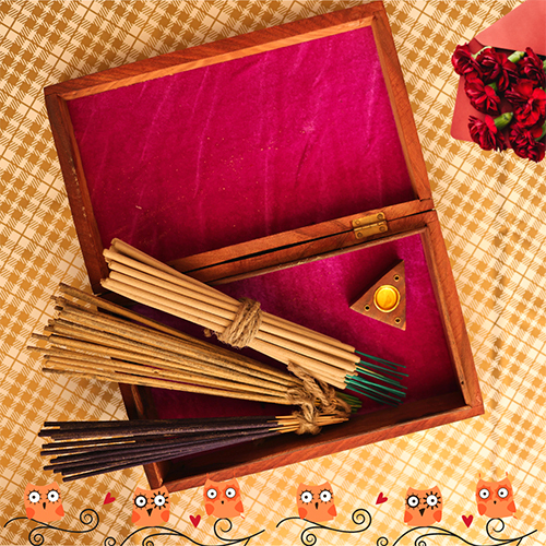 Wooden Owl Gift Pack Box