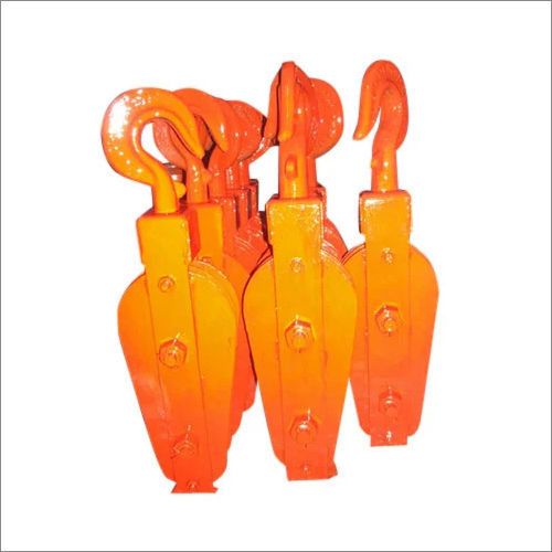 Orange Sagging Pulley Block