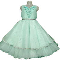Girls Light Green Frock