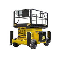 Airo X14 RTD Diesel Operated Scissor Lift - Aluminum Alloy & Iron, 400 kg Capacity, 40s Lift Time | Hydraulic Drive, Emergency Lowering, Safety Sensors