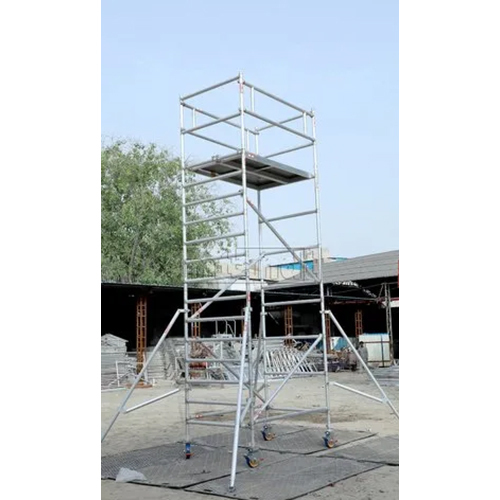 Silver Aluminium Mlift Ladder Platform