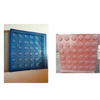 Dollar Floor Tiles Mould - High Thickness 25 Mm, 12 X 12 Inch Size, Blue Color | Ideal For Making Durable Paver Blocks