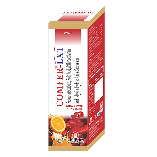 220ml Ferous Asc0rbate Folic Acid Methycobalamin And l-Lysine Hydrochloride  Suspension