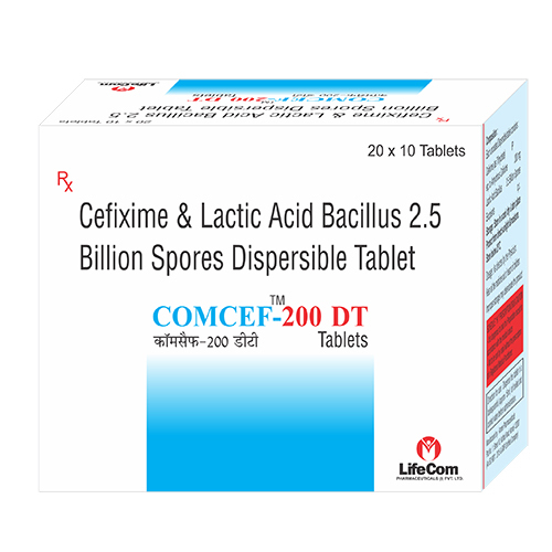 Cefixime And Lactic Acid Bacillus 2.5 Billion Spores Disperdible Tablets